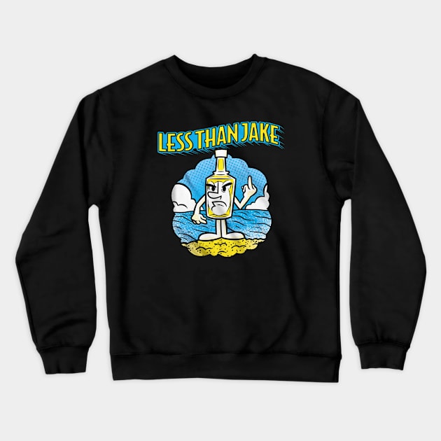 vintage less Crewneck Sweatshirt by One Shoot Crout Arts